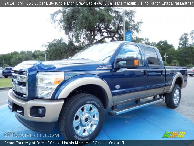 2014 Ford F350 Super Duty King Ranch Crew Cab 4x4 in Blue Jeans Metallic