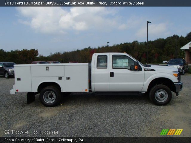 2013 Ford F350 Super Duty XL SuperCab 4x4 Utility Truck in Oxford White