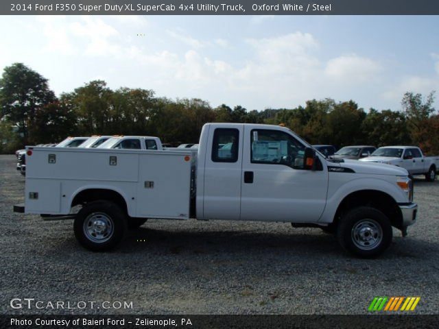 2014 Ford F350 Super Duty XL SuperCab 4x4 Utility Truck in Oxford White