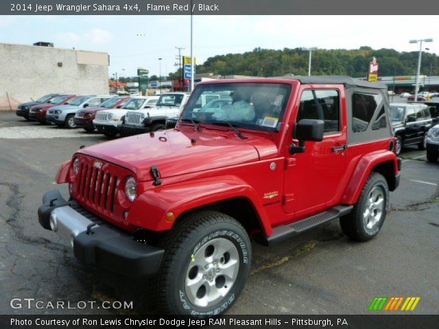 2014 Jeep Wrangler Sahara 4x4 in Flame Red
