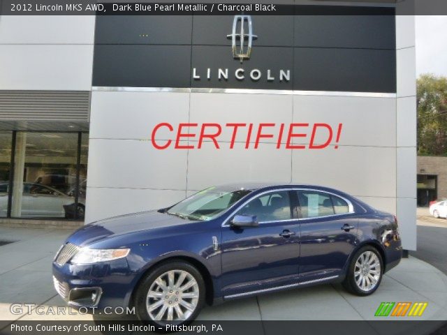 2012 Lincoln MKS AWD in Dark Blue Pearl Metallic