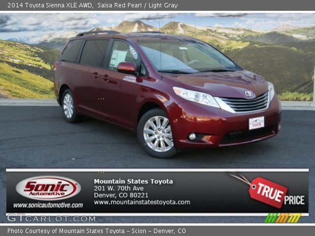2014 Toyota Sienna XLE AWD in Salsa Red Pearl