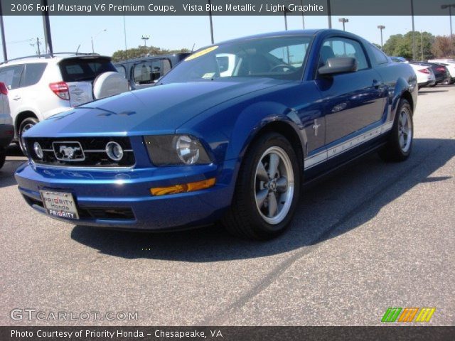 2006 Ford Mustang V6 Premium Coupe in Vista Blue Metallic