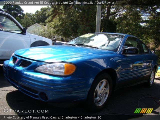 2000 Pontiac Grand Am SE Coupe in Medium Gulf Blue Metallic