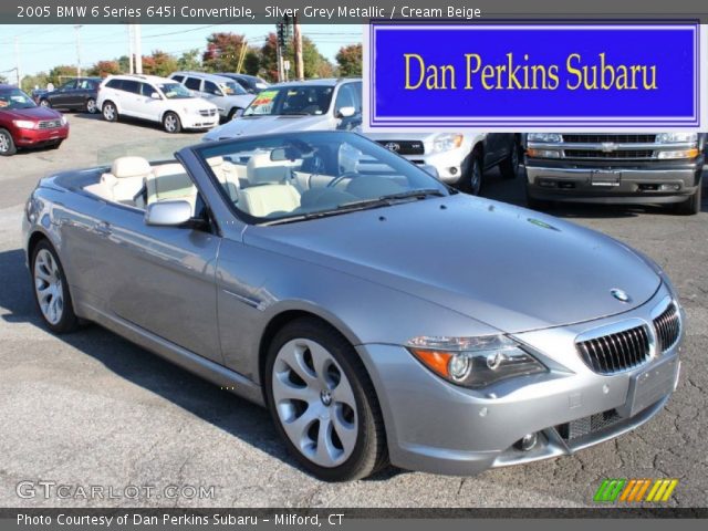 2005 BMW 6 Series 645i Convertible in Silver Grey Metallic