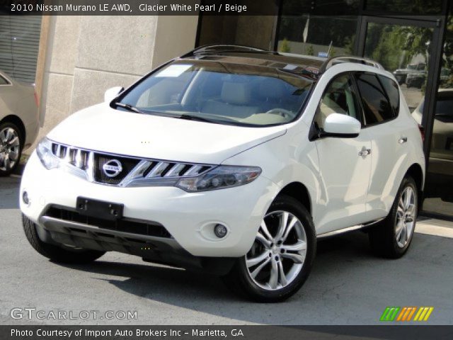 2010 Nissan Murano LE AWD in Glacier White Pearl