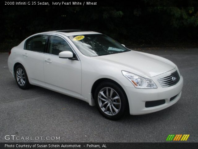 2008 Infiniti G 35 Sedan in Ivory Pearl White