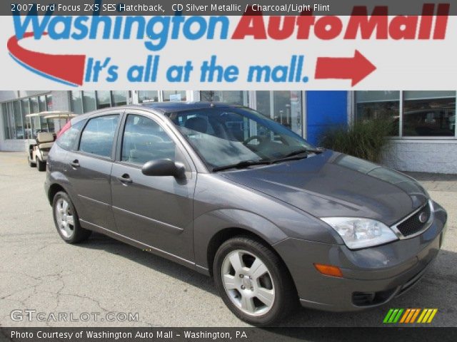 2007 Ford Focus ZX5 SES Hatchback in CD Silver Metallic