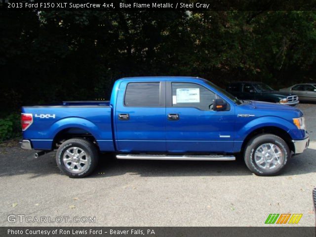 2013 Ford F150 XLT SuperCrew 4x4 in Blue Flame Metallic