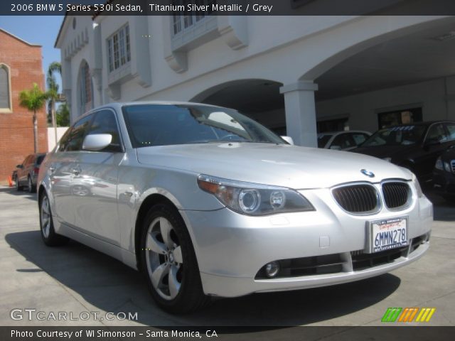 2006 BMW 5 Series 530i Sedan in Titanium Silver Metallic