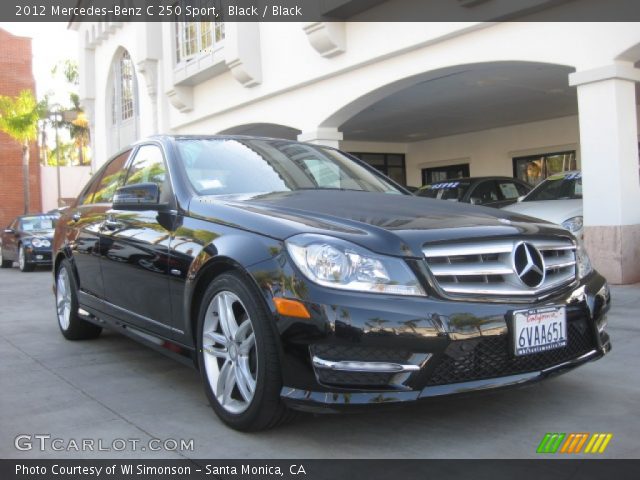 2012 Mercedes-Benz C 250 Sport in Black