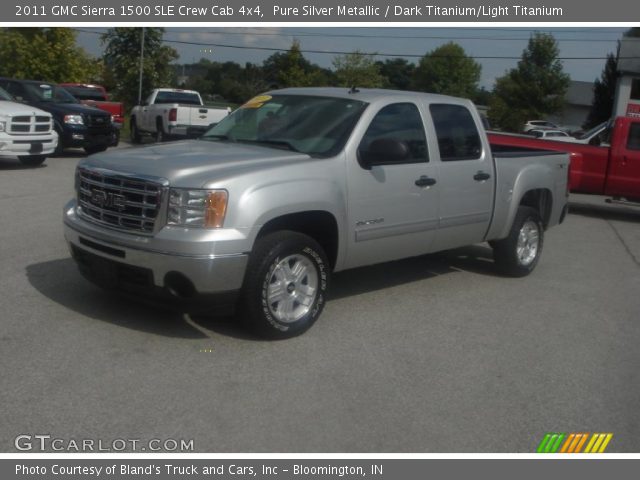 2011 GMC Sierra 1500 SLE Crew Cab 4x4 in Pure Silver Metallic