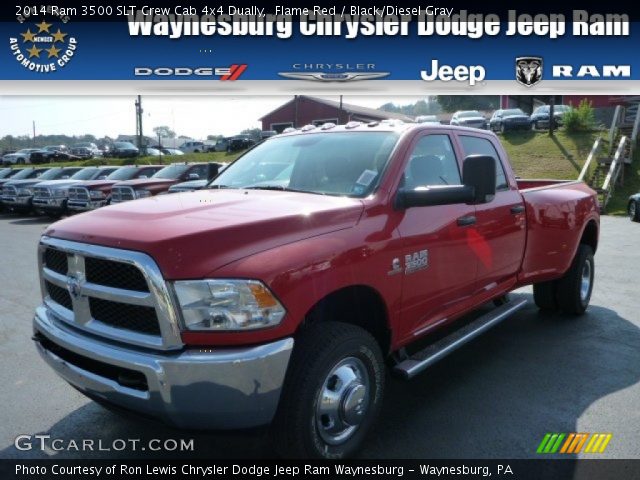 2014 Ram 3500 SLT Crew Cab 4x4 Dually in Flame Red