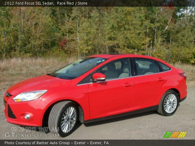 2012 Ford Focus SEL Sedan in Race Red