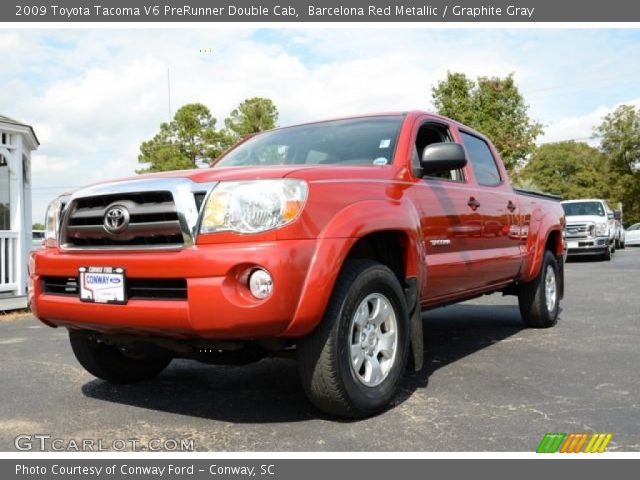 2009 Toyota Tacoma V6 PreRunner Double Cab in Barcelona Red Metallic