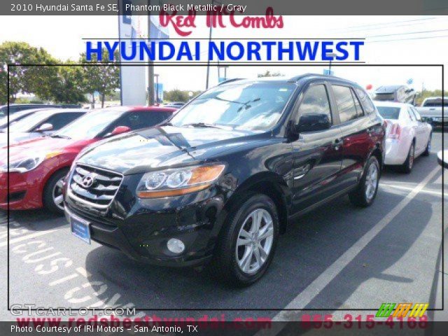 2010 Hyundai Santa Fe SE in Phantom Black Metallic
