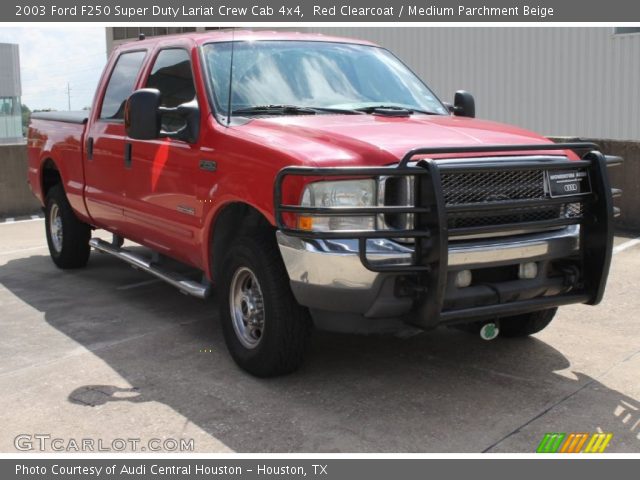 2003 Ford F250 Super Duty Lariat Crew Cab 4x4 in Red Clearcoat