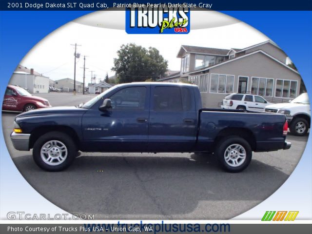 2001 Dodge Dakota SLT Quad Cab in Patriot Blue Pearl