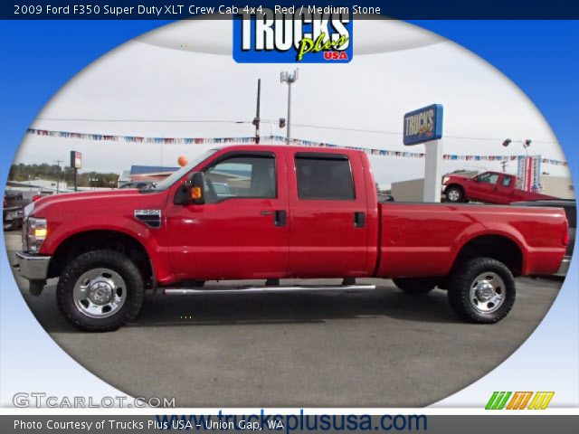 2009 Ford F350 Super Duty XLT Crew Cab 4x4 in Red