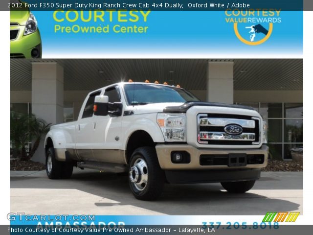 2012 Ford F350 Super Duty King Ranch Crew Cab 4x4 Dually in Oxford White