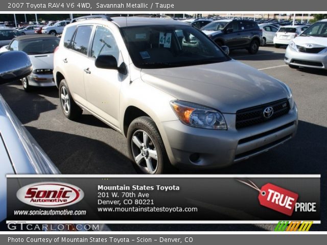 2007 Toyota RAV4 V6 4WD in Savannah Metallic
