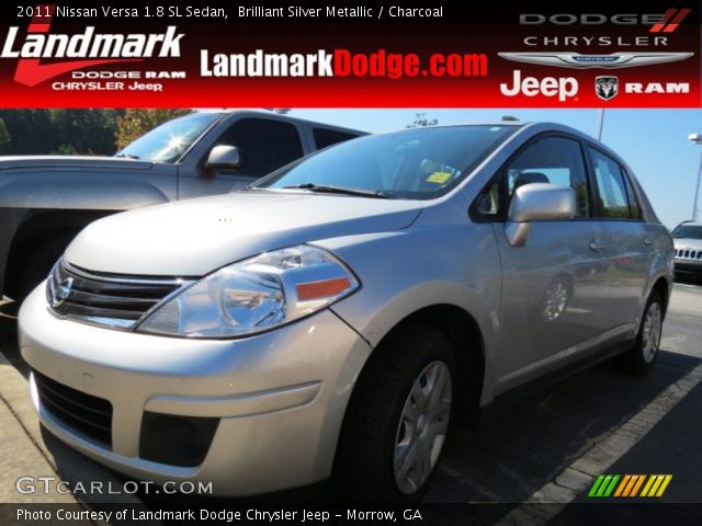 2011 Nissan Versa 1.8 SL Sedan in Brilliant Silver Metallic