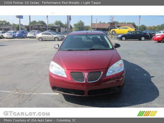 2009 Pontiac G6 Sedan in Performance Red Metallic