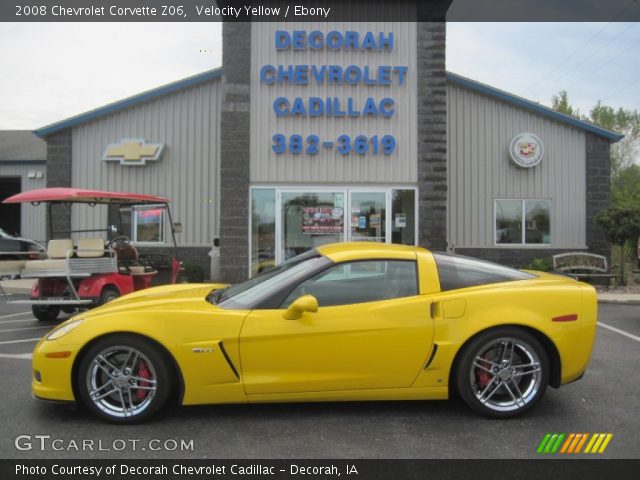 2008 Chevrolet Corvette Z06 in Velocity Yellow