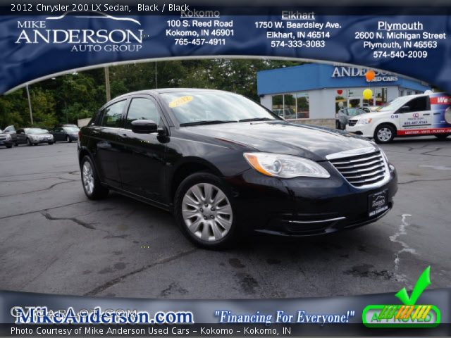 2012 Chrysler 200 LX Sedan in Black