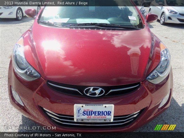 2013 Hyundai Elantra Limited in Red Allure