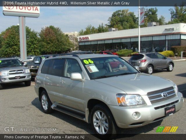 2006 Toyota Highlander Hybrid 4WD in Millenium Silver Metallic