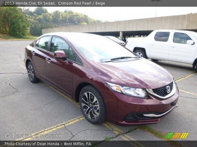 2013 Honda Civic EX Sedan in Crimson Red Pearl