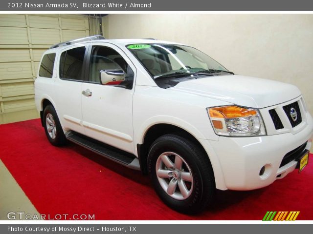 2012 Nissan Armada SV in Blizzard White