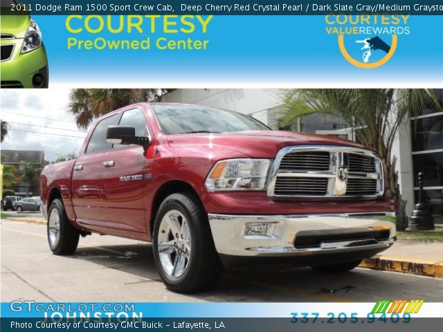 2011 Dodge Ram 1500 Sport Crew Cab in Deep Cherry Red Crystal Pearl