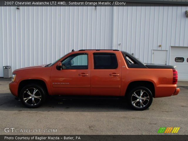 2007 Chevrolet Avalanche LTZ 4WD in Sunburst Orange Metallic