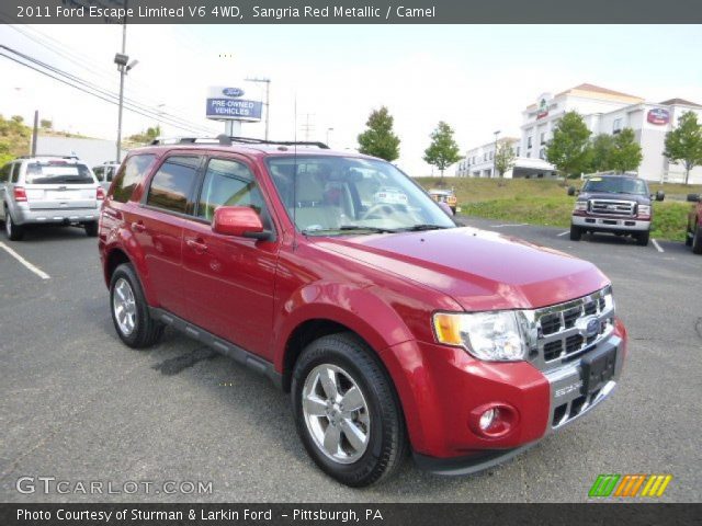 2011 Ford Escape Limited V6 4WD in Sangria Red Metallic