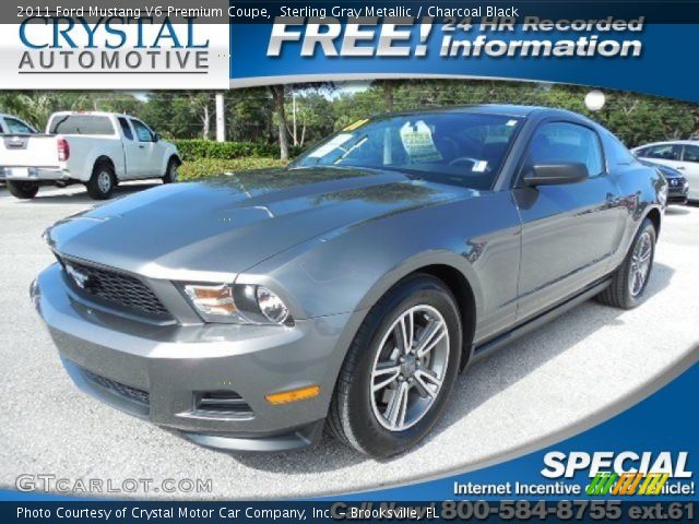 2011 Ford Mustang V6 Premium Coupe in Sterling Gray Metallic