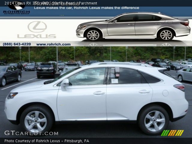 2014 Lexus RX 350 AWD in Starfire Pearl