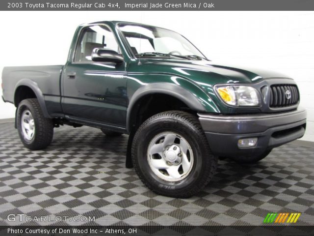 2003 Toyota Tacoma Regular Cab 4x4 in Imperial Jade Green Mica