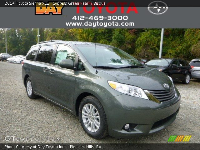 2014 Toyota Sienna XLE in Cypress Green Pearl