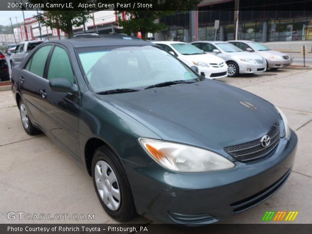 2002 Toyota Camry LE in Aspen Green Pearl