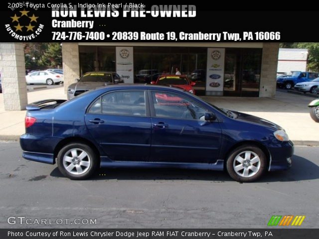 2003 Toyota Corolla S in Indigo Ink Pearl