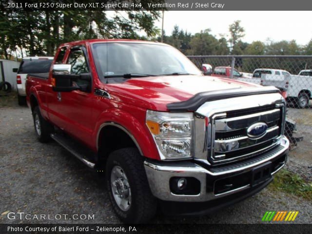 2011 Ford F250 Super Duty XLT SuperCab 4x4 in Vermillion Red