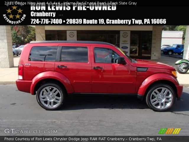 2011 Dodge Nitro Heat 4.0 4x4 in Inferno Red Crystal Pearl