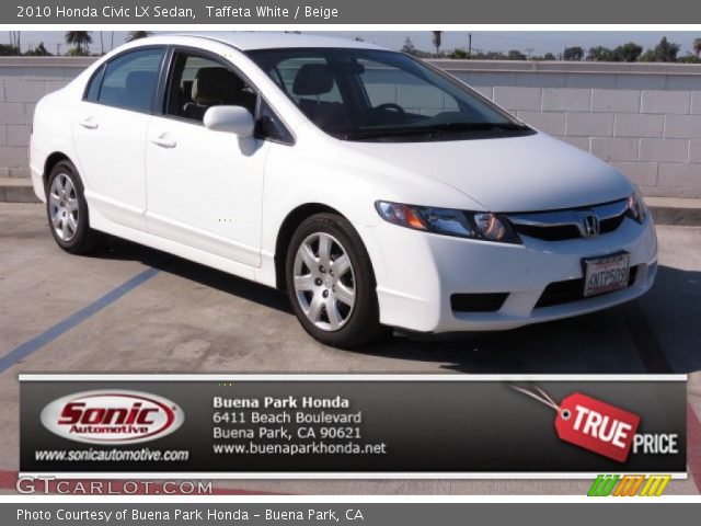 2010 Honda Civic LX Sedan in Taffeta White