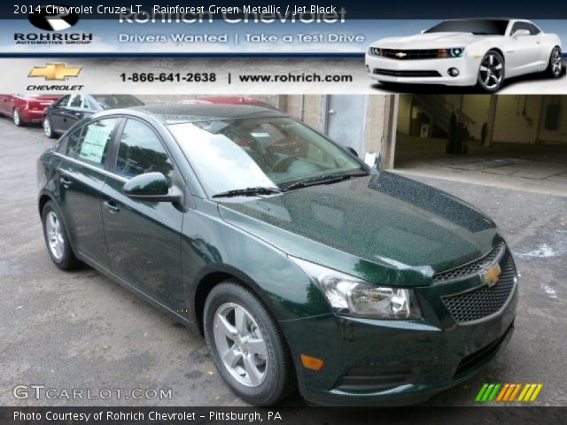 2014 Chevrolet Cruze LT in Rainforest Green Metallic