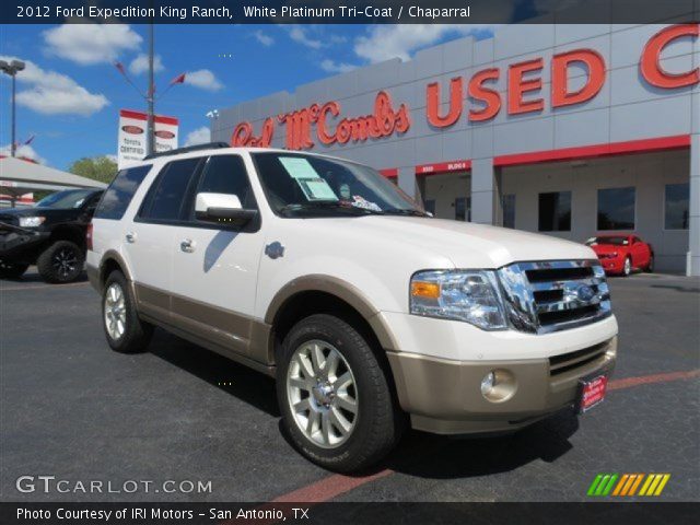 2012 Ford Expedition King Ranch in White Platinum Tri-Coat