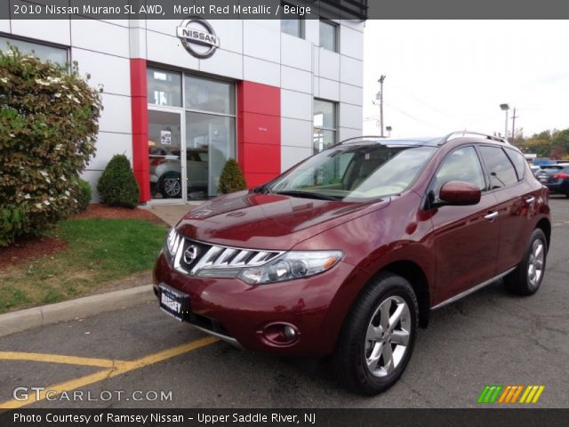2010 Nissan Murano SL AWD in Merlot Red Metallic