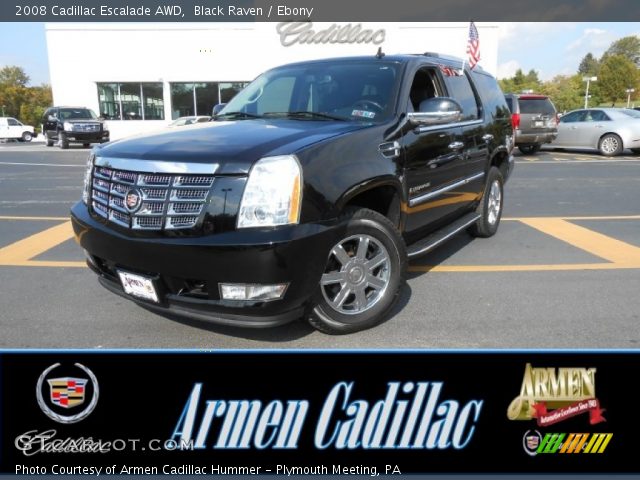 2008 Cadillac Escalade AWD in Black Raven