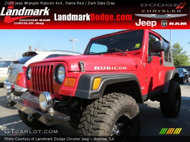 2005 Jeep Wrangler Rubicon 4x4 in Flame Red
